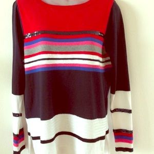Liz Claiborne woman striped sweater